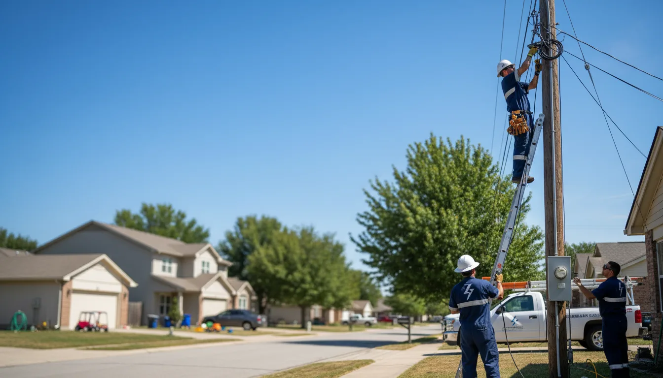 Residential electrician providing installation services in Tuckerman, AR